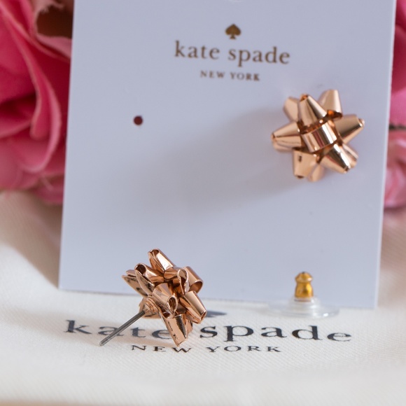 kate spade bow earrings - Picture 2 of 5